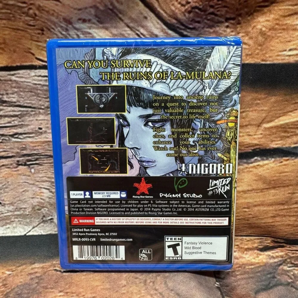 La-Mulana Limited Run Games #93 PS Vita Video Game Action Adventure
